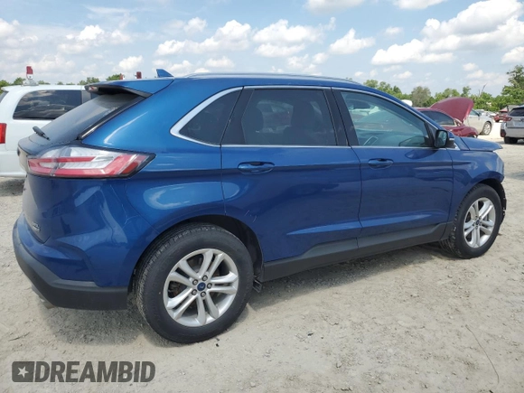 2020 Ford Edge SEL with VIN 2FMPK4J9XLBA11714, listed as a Copart auction lot 60585555 with 101,593 mi miles and Salvage title. Bid and sale history available at DreamBid. Image 3.