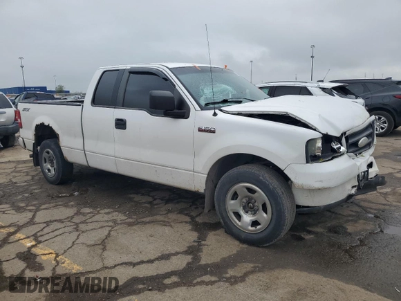 2007 Ford F-150 STX with VIN 1FTRX12W07FA04065, listed as a Copart auction lot 56001235 with Not provided miles and Salvage title. Bid and sale history available at DreamBid. Image 4.