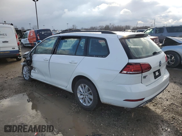 2019 Volkswagen Golf SportWagen S with VIN 3VWY57AU7KM509739, listed as a Copart auction lot 80984513 with 0 mi miles. Bid and sale history available at carsss.com. Image 2.