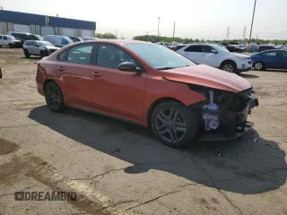 2021 Kia Forte GT-Line with VIN 3KPF34AD3ME385545, listed as a Copart auction lot 59263915 with 35,763 mi miles and Clean title. Bid and sale history available at DreamBid. Image 4.