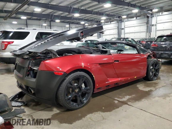 2007 Lamborghini Gallardo z VIN ZHWGU22T67LA04238, wystawiony jako Copart lot #82246994 z przebiegiem 35 956 mil mil oraz Szkody całkowita. Historia ofert i sprzedaży dostępna na DreamBid. Obrazek 3.