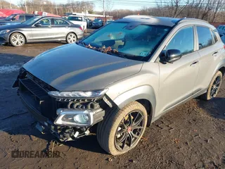 2021 Hyundai Kona Night Edition with VIN KM8K6CA59MU709345, listed as a IAAI auction lot 41197189 with 29,329 mi miles and . Bid and sale history available at carsss.com. Image 20.