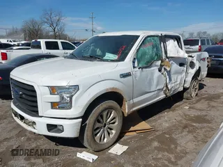 2017 Ford F-150 XL with VIN 1FTEW1EF6HKE43891, listed as a IAAI auction lot 41662152 with 75,950 mi miles. Bid and sale history available at carsss.com. Image 2.