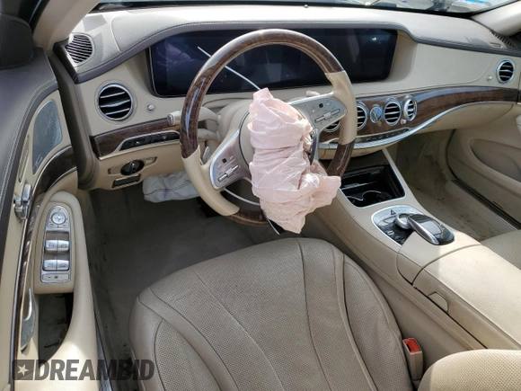 2018 Mercedes-Benz S S 450 with VIN WDDUG6GB8JA358763, listed as a Copart auction lot 51152115 with 39,616 mi miles and Salvage Title. Bid and sale history available at carsss.com. Image 8.