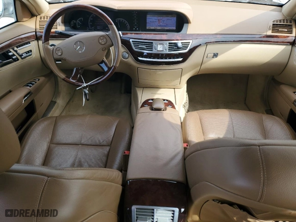2009 Mercedes-Benz S-Class 5.5L V8 with VIN WDDNG71XX9A262756, listed as a Copart auction lot 44528295 with 80,649 mi miles and Salvage Title. Bid and sale history available at carsss.com. Image 8.