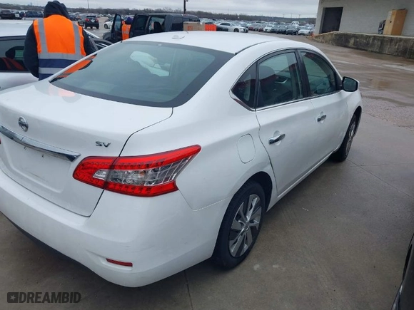 2015 Nissan Sentra SR with VIN 3N1AB7AP3FL661846, listed as a IAAI auction lot 41554147 with NaN miles. Bid and sale history available at carsss.com. Image 4.