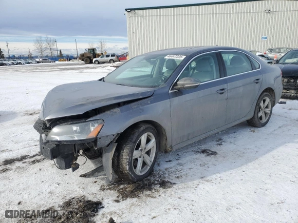 2012 Volkswagen Passat SE w/Sunroof with VIN 1VWBH7A36CC063204, listed as a Copart auction lot 46447225 with 183,866 mi miles and Salvage Title. Bid and sale history available at carsss.com. Image 1.