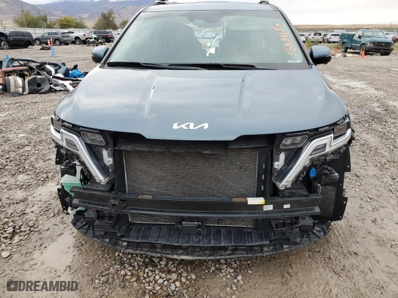 2022 Kia Carnival SX with VIN KNDNE5H39N6152303, listed as a Copart auction lot 75839154 with 22,818 mi miles and Salvage Title. Bid and sale history available at carsss.com. Image 5.