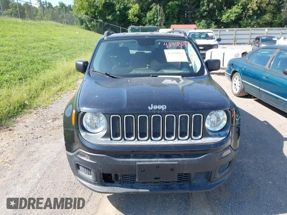 2017 Jeep Renegade Sport with VIN ZACCJBABXHPG35299, listed as a IAAI auction lot 42458083 with Not provided miles and . Bid and sale history available at DreamBid. Image 12.
