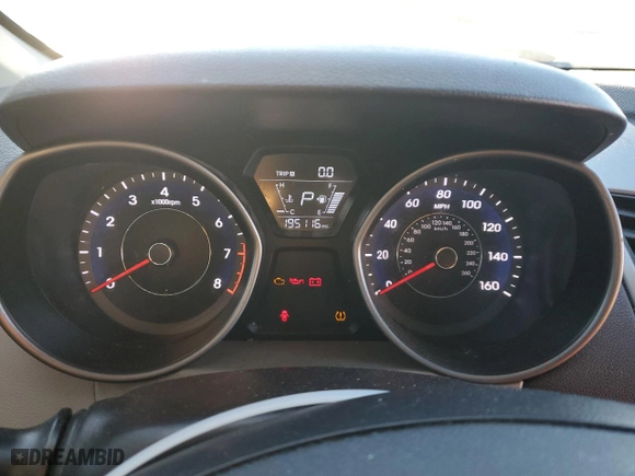 2015 Hyundai Elantra Limited with VIN 5NPDH4AE1FH597974, listed as a Copart auction lot 46057675 with 195,116 mi miles and Clean Title. Bid and sale history available at carsss.com. Image 9.