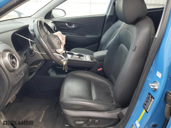 2022 Hyundai Kona Electric Limited with VIN KM8K53AG9NU155584, listed as a Copart auction lot 84730684 with 21,912 mi miles and Clean Title. Bid and sale history available at carsss.com. Image 7.