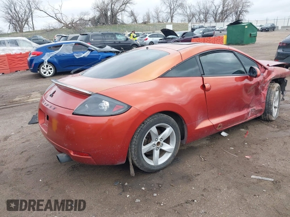 2007 Mitsubishi Eclipse GS with VIN 4A3AK24F47E068143, listed as a IAAI auction lot 41938814 with 1 mi miles. Bid and sale history available at carsss.com. Image 4.