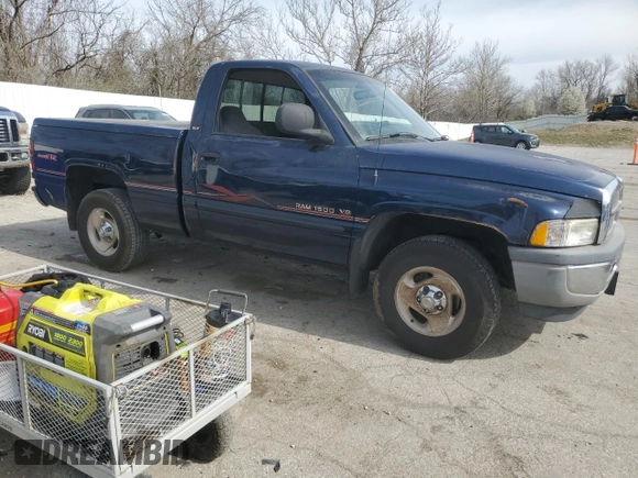 2001 Dodge 1500 with VIN 1B7HC16Y91S210602, listed as a Copart auction lot 50181065 with 188,173 mi miles and Salvage title. Bid and sale history available at DreamBid. Image 4.