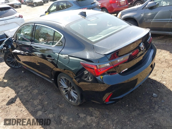 2022 Acura ILX w/Premium/A-Spec Package with VIN 19UDE2F80NA006234, listed as a IAAI auction lot 41905750 with 16,838 mi miles. Bid and sale history available at carsss.com. Image 3.