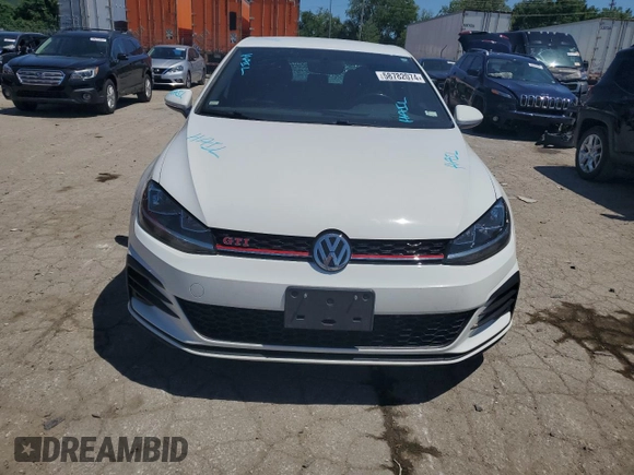 2020 Volkswagen Golf GTI S with VIN 3VW6T7AUXLM017267, listed as a Copart auction lot 58782074 with 42,181 mi miles and Salvage Title. Bid and sale history available at carsss.com. Image 5.