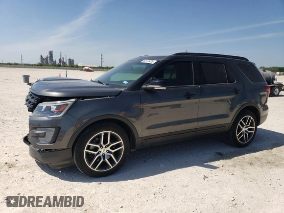 2017 Ford Explorer Sport with VIN 1FM5K8GT5HGE28563, listed as a Copart auction lot 52978425 with 67,200 mi miles and Salvage Title. Bid and sale history available at carsss.com. Image 1.