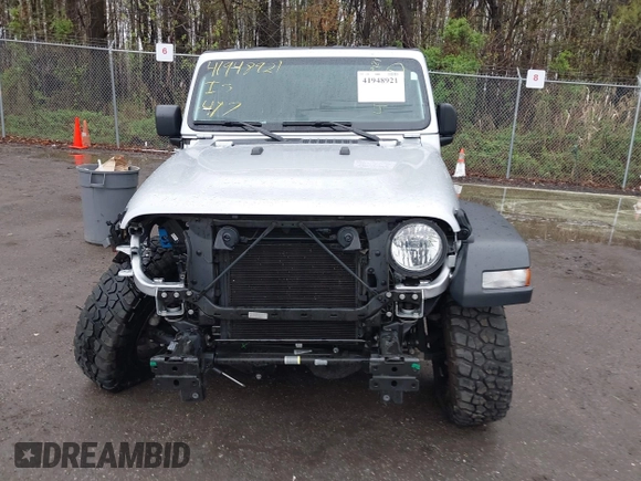 2022 Jeep Wrangler Unlimited Willys Sport with VIN 1C4HJXDM9NW272685, listed as a IAAI auction lot 41948921 with Not provided miles and . Bid and sale history available at DreamBid. Image 12.