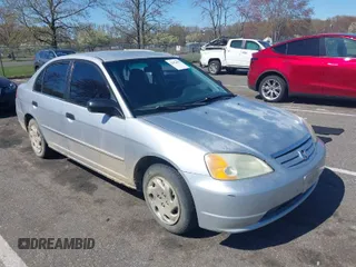 2001 Honda Civic LX with VIN 1HGES16531L024206, listed as a IAAI auction lot 42074094 with 182,519 mi miles. Bid and sale history available at carsss.com. Image 1.
