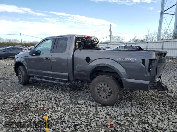 2018 Ford F-150 XL with VIN 1FTEX1EP9JFE00960, listed as a Copart auction lot 86836974 with 81,255 mi miles and Salvage Title. Bid and sale history available at carsss.com. Image 2.
