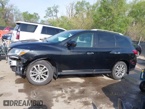2016 Nissan Pathfinder SV with VIN 5N1AR2MNXGC663656, listed as a IAAI auction lot 42000343 with 122,577 mi miles. Bid and sale history available at carsss.com. Image 15.