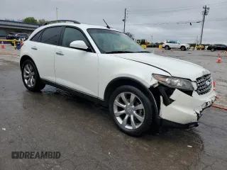 2005 Infiniti FX z VIN JNRAS08W95X201000, wystawiony jako Copart lot #51965805 z przebiegiem 293 681 mil mil oraz Szkody całkowita. Historia ofert i sprzedaży dostępna na DreamBid. Obrazek 4.