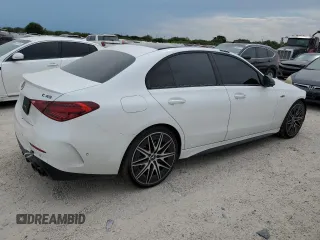 2023 Mercedes-Benz C 43 AMG z VIN W1KAF8HB9PR105350, wystawiony jako Copart lot #68440724 z przebiegiem 24 114 mil mil oraz Szkoda całkowita • Salvage title. Historia ofert i sprzedaży dostępna na DreamBid. Obrazek 3.