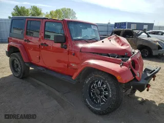 2014 Jeep Wrangler Unlimited Sahara with VIN 1C4BJWEG3EL101635, listed as a Copart auction lot 73589194 with 143,843 mi miles and Salvage Title. Bid and sale history available at carsss.com. Image 4.