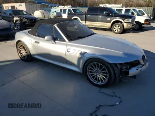 2001 BMW Z3 3.0i with VIN WBACN53461LJ57698, listed as a Copart auction lot 42313655 with 97,521 mi miles and Salvage Title. Bid and sale history available at carsss.com. Image 4.