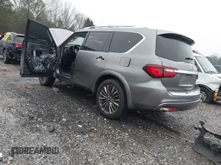 2018 Infiniti QX80 with VIN JN8AZ2NE7J9195445, listed as a IAAI auction lot 41409349 with 133,241 mi miles and . Bid and sale history available at DreamBid. Image 3.