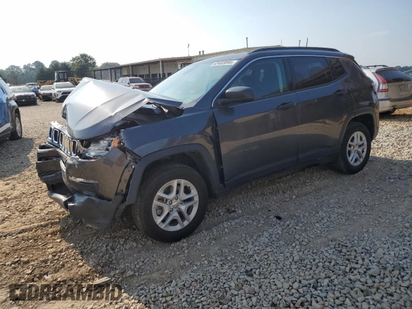 2020 Jeep Compass Sport with VIN 3C4NJCAB6LT253304, listed as a Copart auction lot 63483895 with 55,051 mi miles and Salvage title. Bid and sale history available at DreamBid. Image 1.
