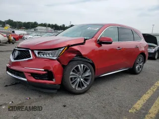 2019 Acura MDX Technology with VIN 5J8YD4H56KL004488, listed as a Copart auction lot 62009695 with 56,419 mi miles and Salvage title. Bid and sale history available at DreamBid. Image 1.