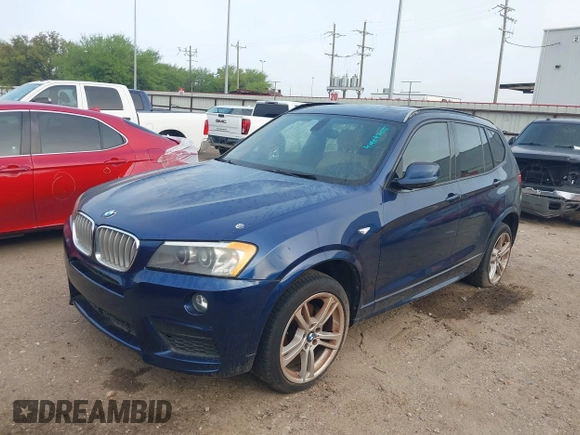 2011 BMW X3 35i with VIN 5UXWX7C5XBL732559, listed as a IAAI auction lot 41924705 with 164,290 mi miles and . Bid and sale history available at DreamBid. Image 2.