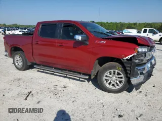 2022 Chevrolet Silverado 1500 LT with VIN 1GCUYDEDXNZ230192, listed as a Copart auction lot 52955185 with 39,586 mi miles and Salvage Title. Bid and sale history available at DreamBid. Image 4.