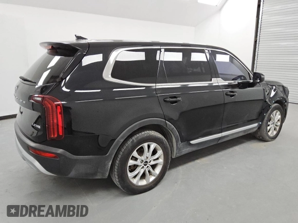 2021 Kia Telluride LX with VIN 5XYP24HC5MG104093, listed as a Copart auction lot 48163265 with 90,302 mi miles and Clean title. Bid and sale history available at DreamBid. Image 3.