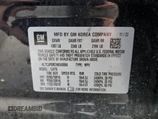 2022 Chevrolet Trax LT with VIN KL7CJPSM2NB568066, listed as a Copart auction lot 48256035 with 25,806 mi miles and Salvage Title. Bid and sale history available at carsss.com. Image 14.
