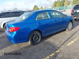 2009 Toyota Corolla with VIN 2T1BU40E49C168663, listed as a IAAI auction lot 41707834 with 54,129 mi miles. Bid and sale history available at carsss.com. Image 4.