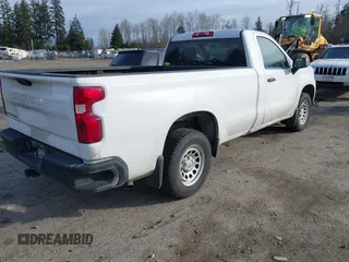 2021 Chevrolet Silverado 1500 Work Truck with VIN 3GCNWAEKXMG273176, listed as a IAAI auction lot 41632014 with 99,075 mi miles. Bid and sale history available at carsss.com. Image 4.