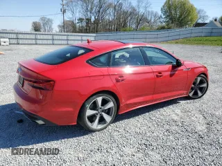 2020 Audi A5 Sportback Premium Plus with VIN WAUCNCF52LA012990, listed as a Copart auction lot 47703204 with 21,084 mi miles. Bid and sale history available at carsss.com. Image 3.