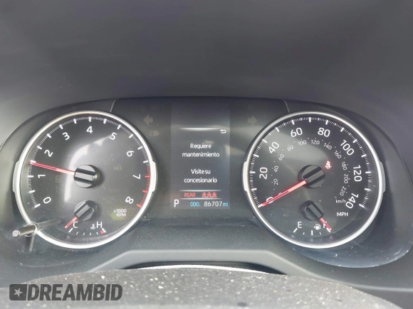 2022 Toyota RAV4 XLE Premium with VIN JTMC1RFV0ND085813, listed as a IAAI auction lot 42152401 with 86,707 mi miles and . Bid and sale history available at DreamBid. Image 7.