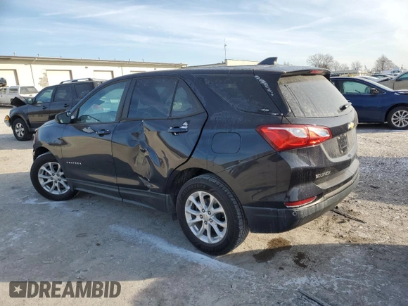 2021 Chevrolet Equinox LS with VIN 3GNAXFEVXMS131093, listed as a Copart auction lot 83239014 with 103,804 mi miles and Salvage title. Bid and sale history available at DreamBid. Image 2.