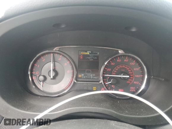2015 Subaru WRX Premium with VIN JF1VA1F63F9804033, listed as a Copart auction lot 47517675 with 37,113 mi miles and Salvage Title. Bid and sale history available at carsss.com. Image 9.