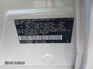 2014 Toyota RAV4 Limited with VIN 2T3DFREV0EW165977, listed as a IAAI auction lot 42679390 with 59,874 mi miles and . Bid and sale history available at DreamBid. Image 9.