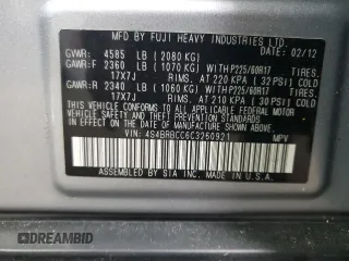 2012 Subaru Outback Prem с VIN 4S4BRBCC6C3260921, выставлен на аукционе Copart как лот 57140745 с пробегом 89 957 миль миль и Списание • Salvage title. История ставок и продаж доступна на DreamBid. Изображение 13.