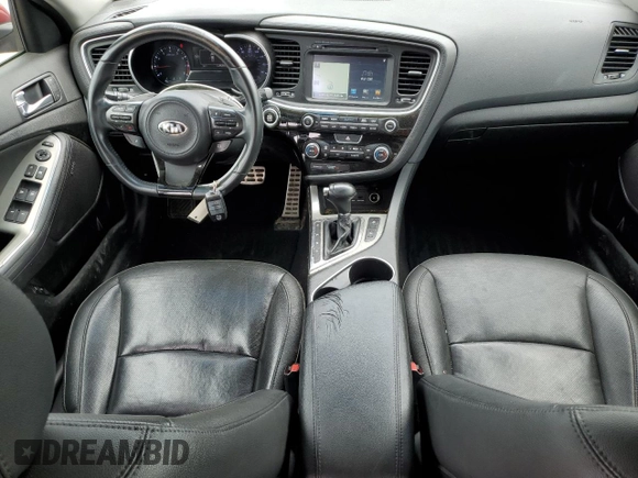 2015 Kia Optima SX Turbo with VIN 5XXGR4A64FG408491, listed as a Copart auction lot 59315544 with 112,518 mi miles and Clean Title. Bid and sale history available at carsss.com. Image 8.