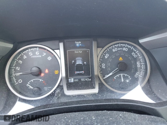 2017 Toyota Tacoma SR5 with VIN 3TMCZ5ANXHM052092, listed as a Copart auction lot 64898135 with 95,743 mi miles and Salvage title. Bid and sale history available at DreamBid. Image 9.