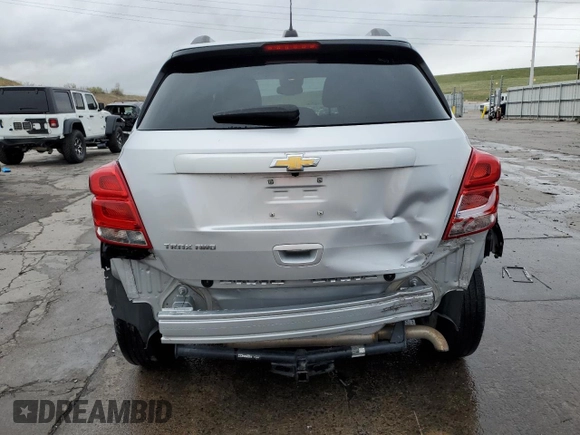 2017 Chevrolet Trax LT with VIN 3GNCJPSB6HL247790, listed as a Copart auction lot 54567685 with 68,689 mi miles and Salvage Title. Bid and sale history available at carsss.com. Image 6.