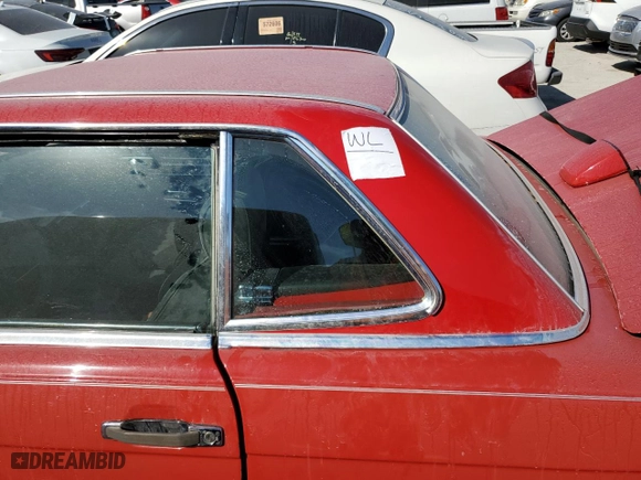 1987 Mercedes-Benz 560 Series 560SL with VIN WDBBA48D8HA071312, listed as a Copart auction lot 75493394 with NaN miles and Non Repairable. Bid and sale history available at carsss.com. Image 12.