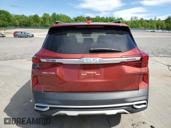 2022 Kia Seltos S with VIN KNDEUCAAXN7276641, listed as a Copart auction lot 57770305 with 26,594 mi miles and Salvage title. Bid and sale history available at DreamBid. Image 6.