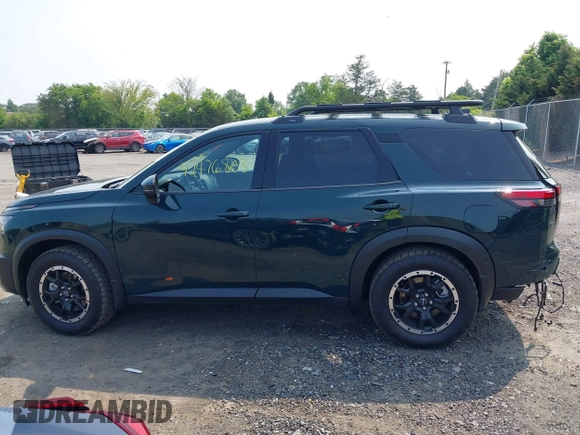 2025 Nissan Pathfinder Rock Creek with VIN 5N1DR3BD6SC239123, listed as a IAAI auction lot 42476803 with 637 mi miles and . Bid and sale history available at DreamBid. Image 15.