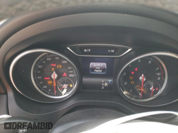 2019 Mercedes-Benz CLA 250 with VIN WDDSJ4EB2KN739180, listed as a Copart auction lot 52827555 with 76,832 mi miles and Salvage title. Bid and sale history available at DreamBid. Image 9.
